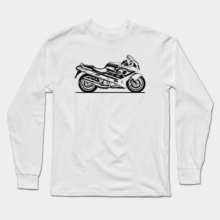 CBR1000F Motorcycle Sketch Art Long Sleeve T-Shirt